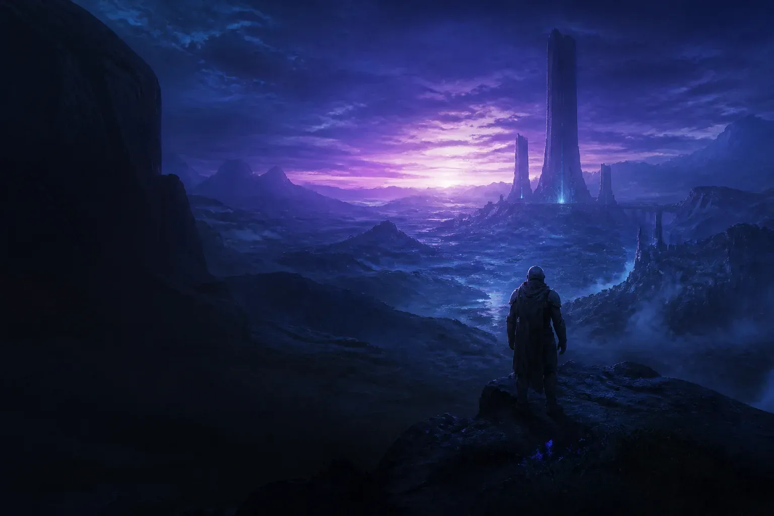 Alien valley artwork for Eclipse Frontier