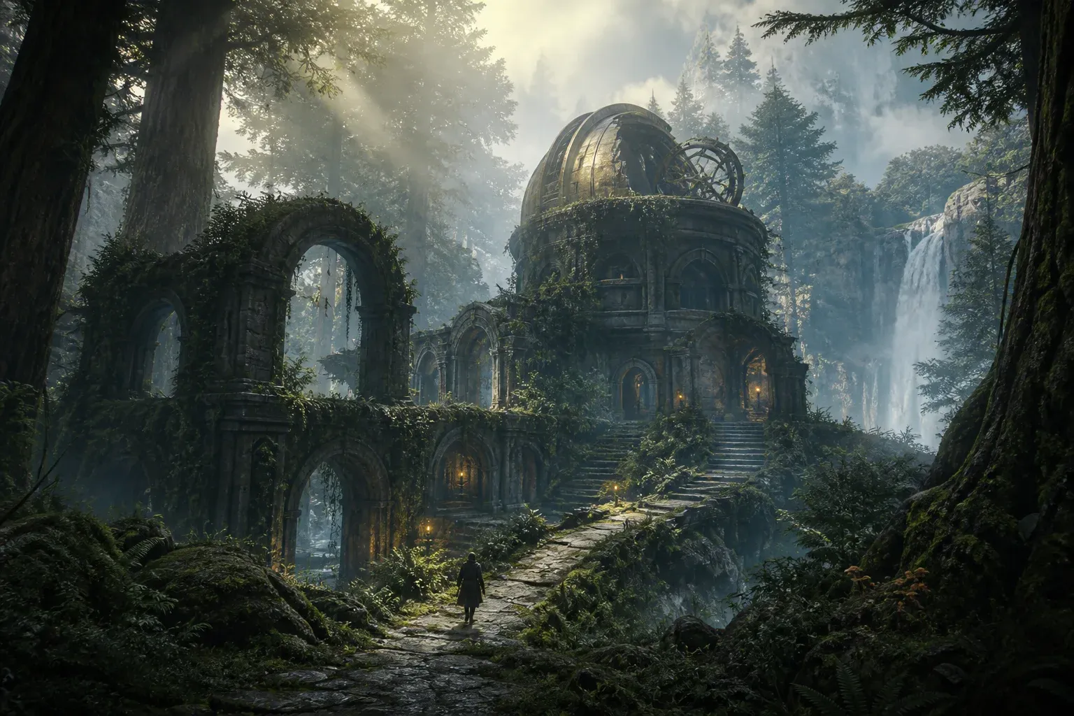 Forest observatory artwork for Wildlight